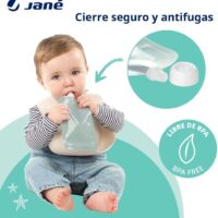 Jané Bolsas Reutilizables para Comida Bebé, 12 unidades, Capacidad 100...