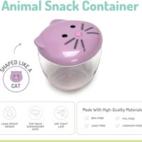 melii Contenedor de aperitivos de animales (gato)