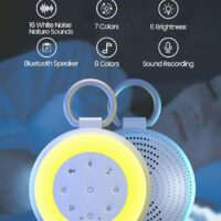 Máquina de Ruido Blanco Vaydeer con Grabación, Altavoz Bluetooth y...