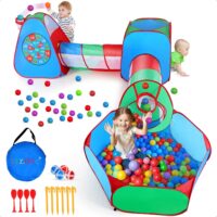 STLOVe Carpa niños,5 en 1 Túnel De Juego Personalizado para...