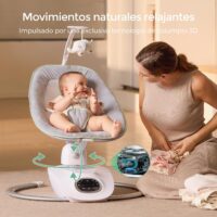 Momcozy CocoSway Columpio Eléctrico para Bebés y Niños Pequeños, Movimiento...