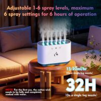 AiQInu Humidificador 900ML, Dinámica Pick-up Humificador con 6 Boquillas y...