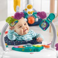 Fisher-Price Saltador Gatito Astronauta Plegable, Jumperoo Astro Kitty, regalo para...