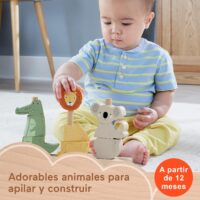 Fisher-Price Bloques apilables con forma de animales (koala, león y...