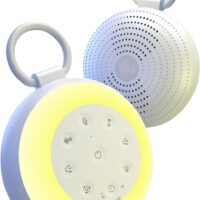 Máquina de Ruido Blanco Vaydeer con Grabación, Altavoz Bluetooth y Luz Nocturna. 24 Sonidos Relajantes, Cancelación de Ruido. Ideal para Bebés, Adultos, Oficina, Sueño, Hogar y Viajes.