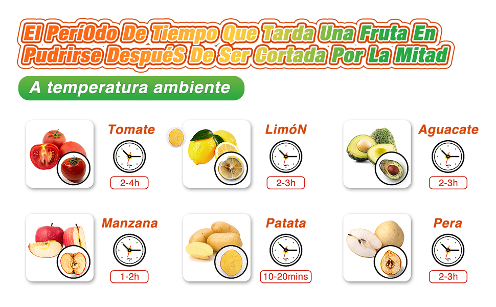 almacenamiento de frutas de silicona