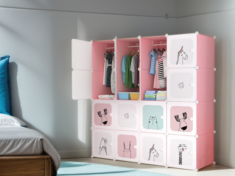 Estantería, Armario, Modular, Módulos, Organizador, Infantil, Niños, Habitación, Hogar, Salón