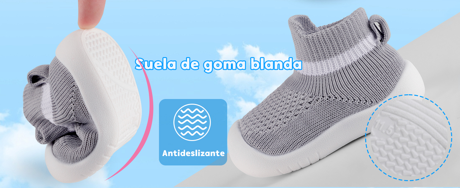 Suela de goma blanda