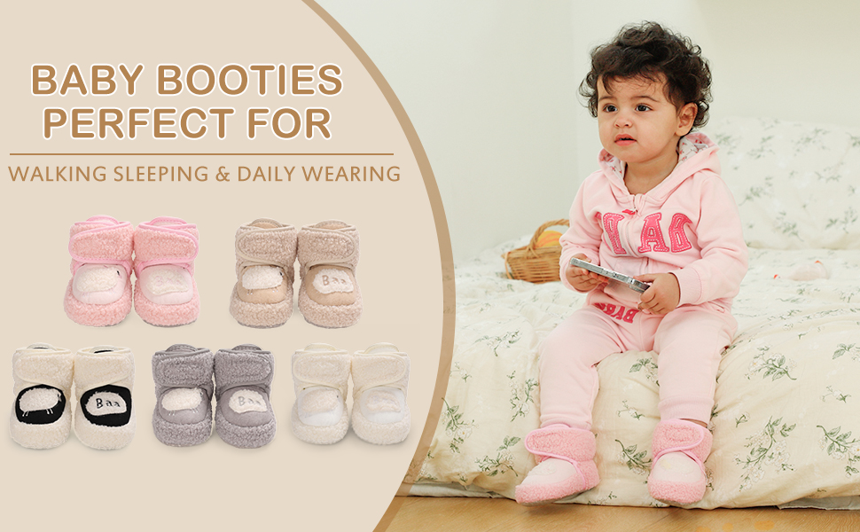 Patucos Bebe Niño Niña Invierno Botas 0 3 6 12 18 Meses Botines Bebé Zapatillas Casa Talla 19 20 