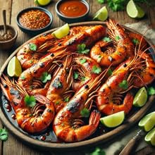 Langostinos a la parrilla con tamarindo