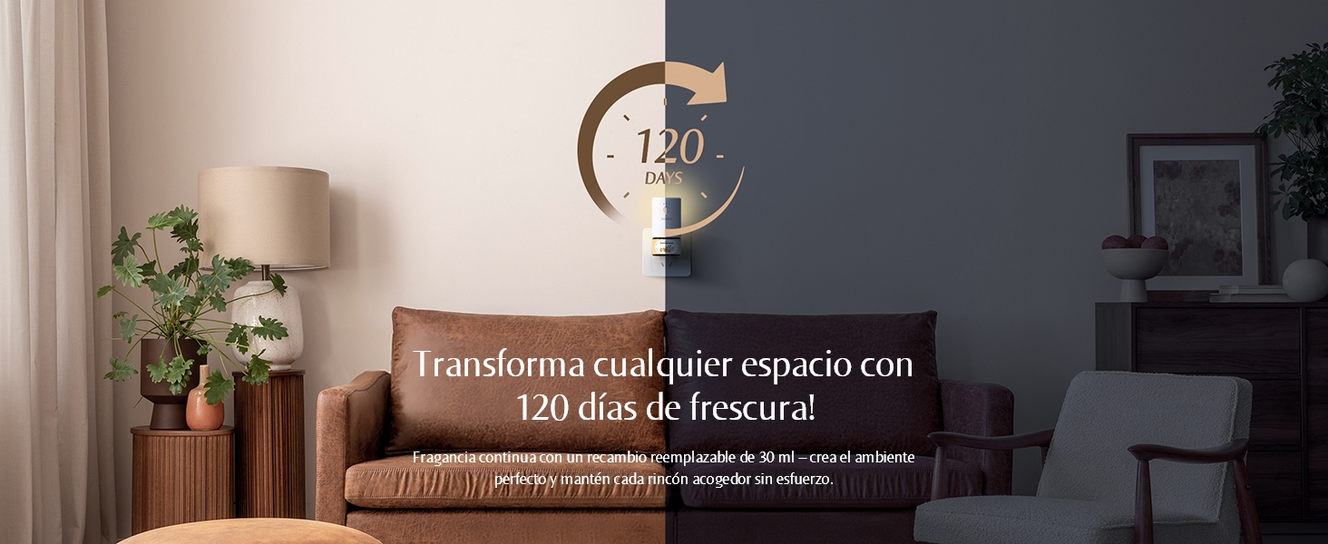 Transforma cualquier espacio con 120 días de frescura!
