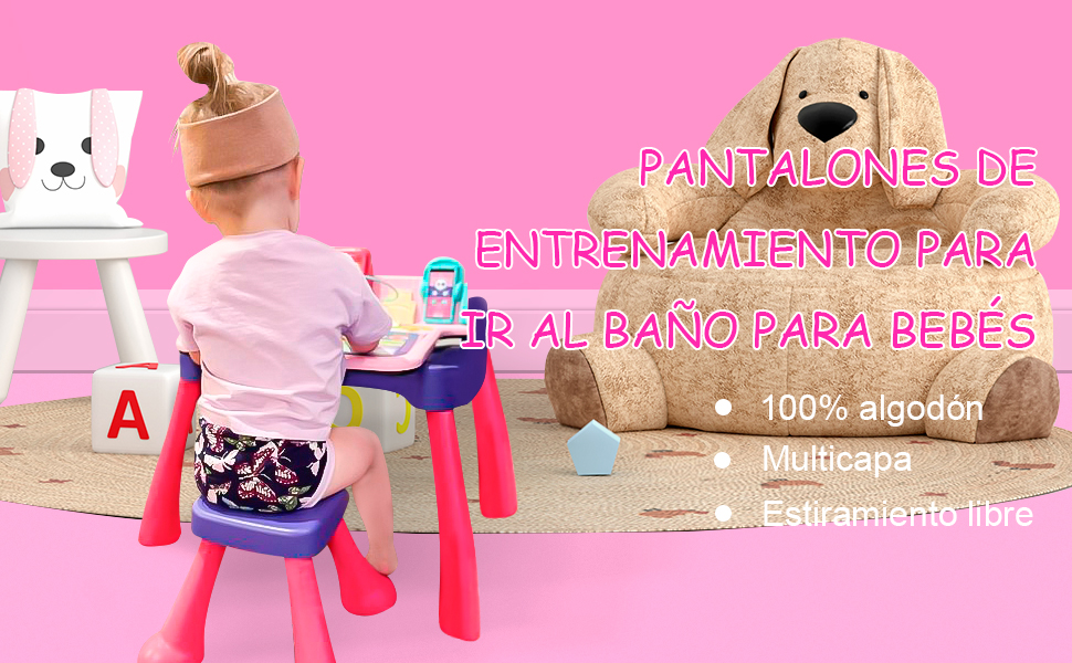 Elefante grande, niñas pequeñas, algodón, surtido de ropa interior, pantalones de entrenamiento