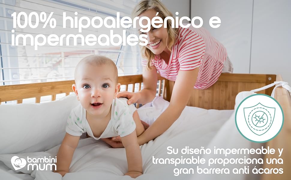 protector cuna impermeable