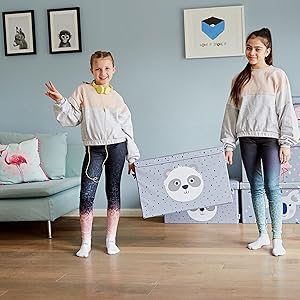 Baúl Panda Happy Kids en la habitación de los niños