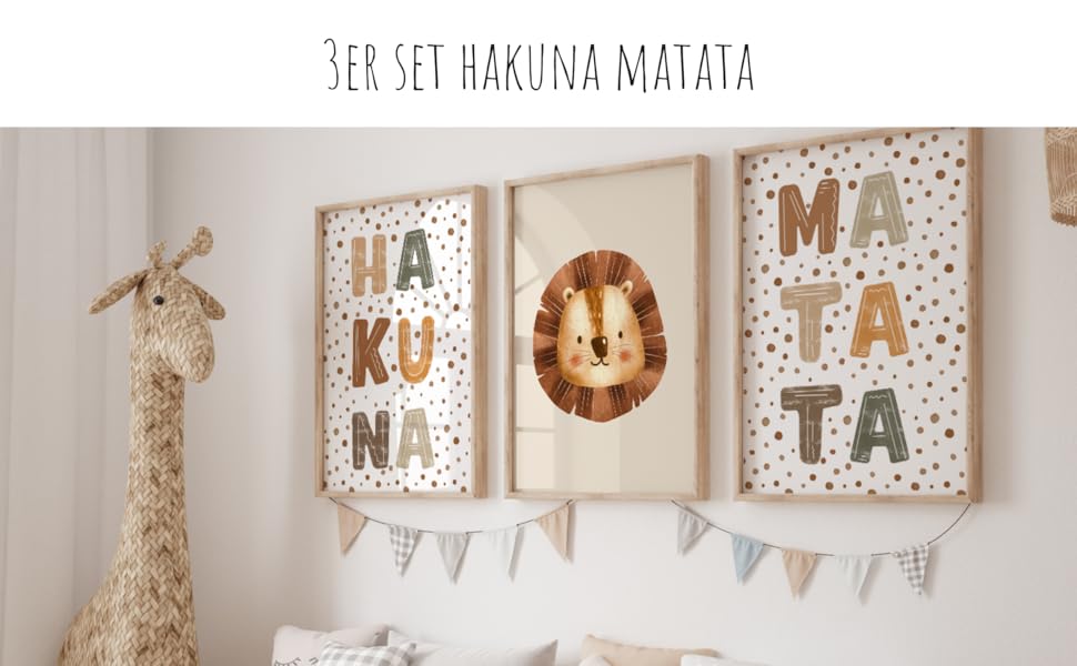 Hakuna Matata Juego de 3 | A2
