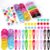 140 Piezas Accesorios Cabello para Niñas, Coloridos Elásticas Gomas Pelo Niña, Mini Clips de Garra para el Cabello, Pinzas Pasadores Cabello para Bebés y Niñas
