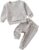 Yanmucy Bebé Niño Ropa Sudadera Conjunto Unisex Algodón Pullover Sudadera Tops Pantalones Set Bebé Niño Niña Chándal Casual Primavera Otoño Ropa Set