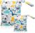 Wet Bag – 2 pañales de tela para guardería, reutilizables, húmedos y secos, con cremallera, para pañales de bebé, viajes, playa y piscina, verde