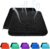 Cojín de asiento de gel grueso con funda antideslizante, transpirable, diseño de panal, absorbe los puntos de presión para coche, silla de oficina, silla de ruedas (negro)
