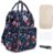 Elegante Multifuncional Mochila de Pañales para Bebé,Gran Capacidad Bolsa de Pañales Impermeable Bolsa para Pañales de Viaje Portátil con Cambiador & Ganchos Carrito Bebé