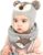DORRISO Linda Niños Sombrero y Bufanda Guantes Otoño Invierno Primavera Gorro Bebe Calentar Pequeña Zorro Gorro Bufanda Guantes Conjunto Sombrero de Niño