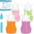 Silicona Sacos de Alimentos para Bebés, 3 Bolsa Silicona Reutilizable para Alimentos, Bolsas de Apriete para Niños Pequeños para Bebés para Jugos, Batidos y Yogur