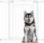 PawHut Barrera de Seguridad para Perros 76-104 cm Con 2 Extensiones 7/14 cm y Doble Bloqueo para Escaleras y Puertas Blanco