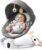Hlieeosfcn Mecedora para niños de hasta 9 kg, Eléctrica Silla macedora, Mecedora Eléctrica para Niños,Hamaca eléctrica con Blueteeth,Arco regulable con 2 juguetes, 10 melodias