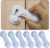 RYMAUP® Pack de 6 cierres de seguridad para armarios y cajones, cinta adhesiva fuerte, sin agujeros, duradera, color blanco, ideal para muebles, cocina, puerta de armario