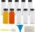 Pack de 10 botellas de plástico rellenables de 250ml, botellas de plástico rellenables vacías, Smoothie para zumos,botellas reutilizables y transparentes para nevera, licuadoras, shots, agua, leche