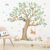 wondever Pegatinas de Pared Infantiles Arbol Grande Adhesivos Pared Decorativos Animales del Bosque Zorro Conejo Lechuza Vinilos Pared para Habitación Infantiles Niños Guardería Aula