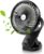 ELZO USB Ventilador con Clip, 5000 mAh, Recargable Mini Portátil Silencioso Ventilador, Rotación de 360 ° para Coche, Dormitorio, Oficina, Cochecito, Camping, Cochecito de Bebé