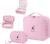 2 Piezas Botiquin de Primeros Auxilios Vacía, Botiquin Viaje, Kit Primeros Auxilios, Botiquin Coche, Casa, Caja Medicamentos, Para Oficina, Hogar, Deportes, Viajes, Camping(Rosa)