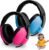 2 piezas de protección auditiva para bebé: auriculares 2 en 1 para bebé, protección contra el ruido, orejeras para bebé con cancelación de ruido, orejeras cómodas para niños, diadema extra