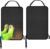 2 Piezas Protector Asiento Coche Respaldo, Impermeable Tela Oxford Almohadilla Antipatadas del Asiento Trasero, Alfombrillas Antisuciedad Coche Patadas con Hebilla Ajustable para Bebés y Niños