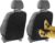 2 Piezas Protector Asiento Coche Respaldo Protector de Asiento de Coche Impermeable Protector Silla Coche Bebe Funda Asiento Coche Delantero Kick Mats Protección Fundas para Asientos de Coches y SUV