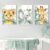 3 Poster Animales Bosque Decoracion Laminas Bebe León Elefante Jirafa Cuadro Jungla Lienzo Pared Habitación Infantil Niños Regalo 30×40 sin Marco