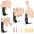 4pcs Ganchos De Madera Para Niños Multiuso, Ganchos de Pared Animales Linda, Percha Pared Madera Infantil con Ganchos de Metal y Tornillos Decorar Percheros Pared para Armario/Cocina/Baño/Dormitorio