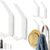 6 Piezas Ganchos para Abrigos, Colgador Pared Moderno, Adhesivo Percheros Pared para Chaquetas, Abrigos, Ropa, Bufandas, Bolsos y Más (Blanco, 2 tipos de instalación)