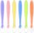 6pcs Cucharas Siliconas Bebé, sin BPA,Silicona Suave Cuchara de Punta de alimentación,Cuchara de Aprendizaje para Bebe,Cuchara para Bebé