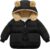 Abrigos Bebé Invierno Abrigo con Oreja Capucha Forro Polar Niño Niñas Chaqueta Ropa de Abrigo Chaqueta Acolchada