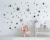 Adhesivo de pared de 25 estrellas para la habitación de los niños – colores pastel, cielo estrellado de bebé para pegar en la decoración de la pared de adhesivo de pared, Gris negro