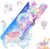 Alfombra Bañera Antideslizante Infantil -100 X 40 cm, Alfombrilla de Baño Antideslizante para Niños, Alfombra Ducha Antideslizante, Resistente al Moho, sin BPA, Lavable a Máquina, Unicornio Arco Iris