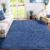 Alfombra para sala de estar, ultra suave, alfombra de área para sala de estar, alfombra de lujo, esponjosa, ideal para dormitorio, guardería, habitación de bebé, 80 x 160 cm, azul cobalto
