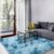 Alfombra Suave y Esponjosa de Lujo para Sala de Estar, Dormitorio, Cuarto de Bebé y Habitación Infantil, Alfombra Decorativa Teñida y Anudada, Lavable a Máquina, Azul Oscuro, 150 x 240 cm