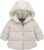 Allbestop Chaqueta niña abrigo con capucha niños bebé invierno cálido prendas de vestir exteriores niño niñas abrigo y chaqueta Abrigo Mostaza (Grey, 3-4 Years)