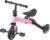 ALMAR Baby Triciclo 3 en 1rosa, Bicicleta niño correpasillos, Bicicleta con Pedales, Bici bebé de 1 año a 5 años, 25kg, Asiento Ajustable