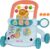 Andador – Andador para sentarse, dispositivo de aprendizaje de actividad, dispositivo de acero | Andador estable para bebés, dispositivo de aprendizaje con música y luz para el día del niño
