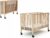 AT4 – Cuna bebé plegable ESSENTIEL madera – Haya Barnizada – 60 x 120-124,5 x 64,5 x 87,5 cm