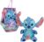 BABY PAWS Stitch, Peluche Interactivo, con Sonidos Que Abre y Cierra los Ojos e Incluye una Bolsa para Llevarlo Contigo, Juguete Regalo para Niños y Niñas de 3 Años o Más